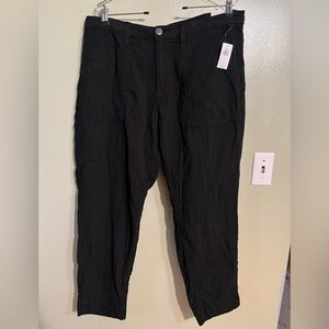 Old Navy Womens Gauze Cotton  Ankle   Pants Lightweight Comfy 14 NWT